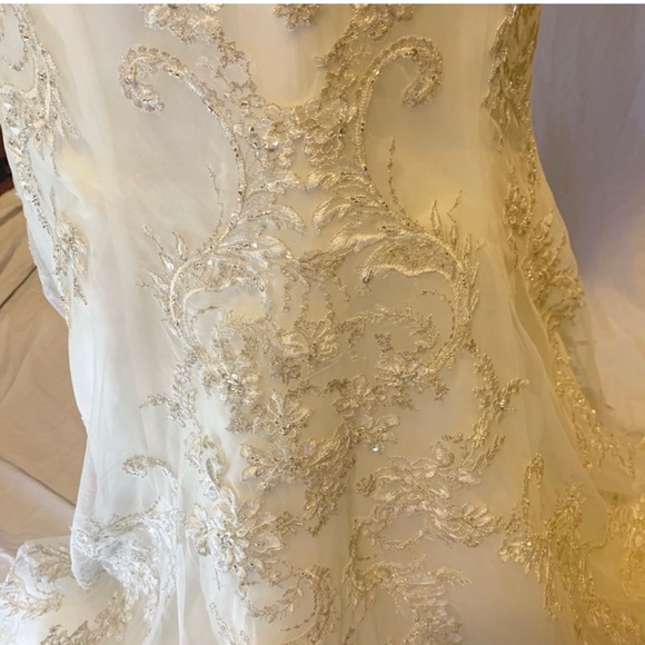 Sottero and Midgley Haute Couture wedding dress gown size 8 Ivory - Picture 7 of 15